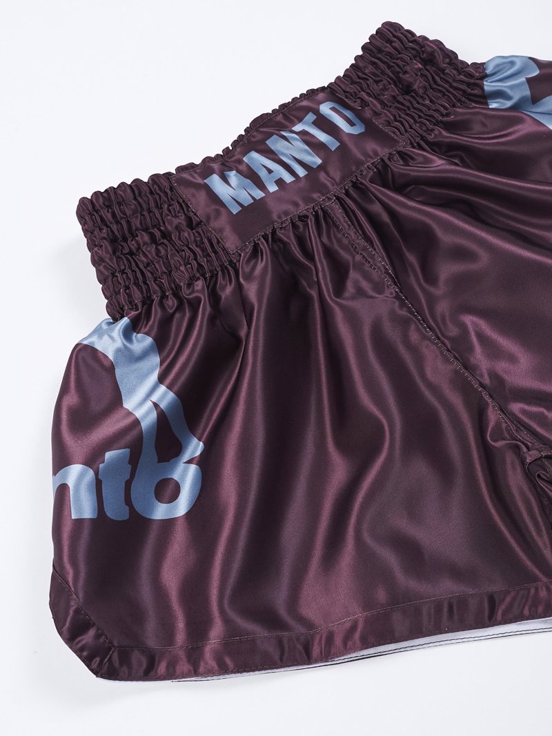 MANTO MUAY THAI SHORTS DUAL -brown